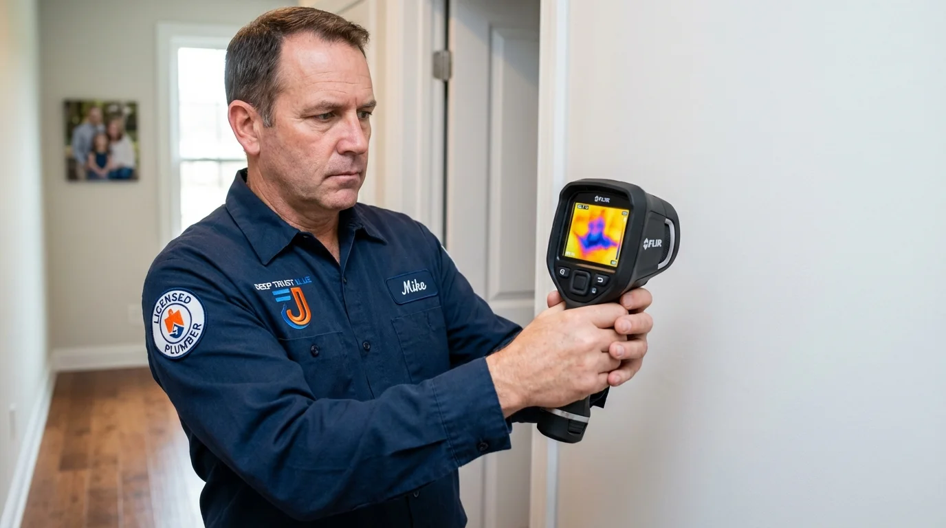 Thermal imaging leak detection by Johns Plumbing LLC in Menlo Park
